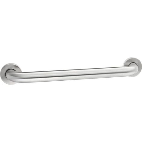 1 Haltegriff – Edelstahl – Badezimmer-Sicherheitsstütze – Tragkraft: 226,8 kg – ADA-konform – Silber – 46 x 3,8 cm (1/5)
