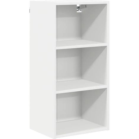 Armario moderno de pared con gran capacidad de almacenamiento 40 x 29,5 x 80 cm madera de ingeniería blanca 020053481 (1/5)
