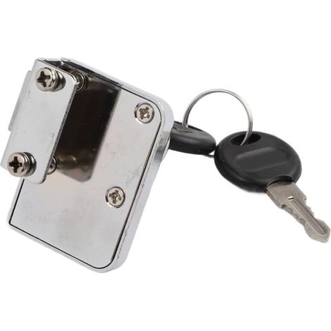Zinc alloy cabinet lock for 5-8 mm glass panels (2) (1/5)