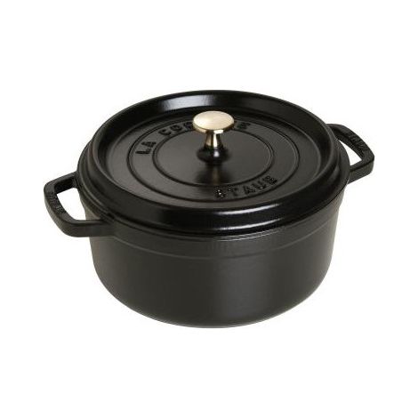 Cocotte rotonda STAUB 24 cm 3,7 L Nero opaco (1/3)