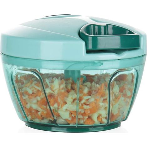 Hachoir de cuisine manuel acier inoxydable 2 tasses sans BPA (1/4)