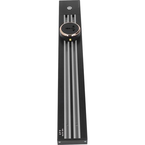 Prise murale amovible pour rail double fente 60 cm et 3 adaptateurs 250 V CA 8000 W 32 A 3 adaptateurs universels (1/5)