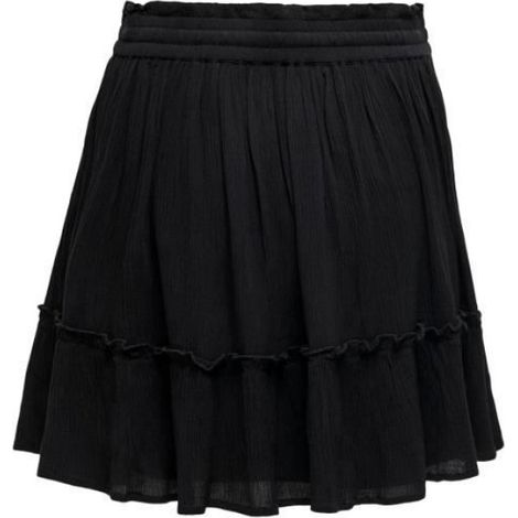 Jupe Femme - Coupe A-line - Taille Élastique Avec Ceinture - Noir - XS (1/2)