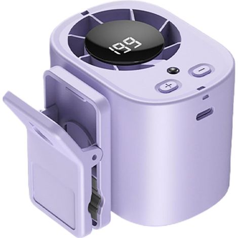 Mini Ventilateur,Rechargeable avec Éclairage,Ventilateur à pince pour camping Pour voiture, bureau, voyage, camping, pique-nique (1/5)