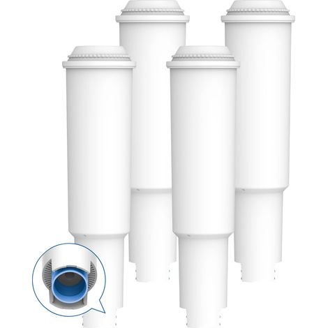Filtre à Eau pour Machine à Café, Remplacement pour 60209 White, 64553, 7520, 60209, 68739 - Inclut Différents Modèles de Capresso, Impressa, Pack de 4 (1/5)