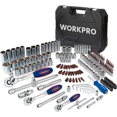 Mechanisches Werkzeugset 1/4" + 3/8" + 1/2", 172 Teile