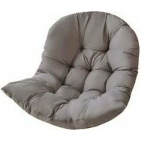 Coussin de Chaise, Coussin Fauteuil Rotin, Coussinets de Chaise Relax pour Balançoire Panier Suspendu, Coussin de Siège de Panier pour Intérieur, Extérieur, 80 x 120 cm, Gris - RWGalette de chaise..DE