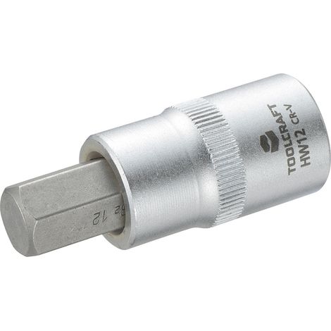 TOOLCRAFT 816160 Innen-Sechskant Steckschlüssel-Bit-Einsatz 12 mm 1/2" (12.5 mm)