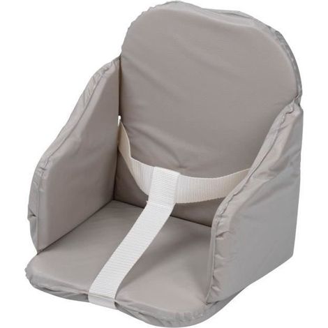 TINEO Coussin de chaise PVC a sangles - Gris (1/4)