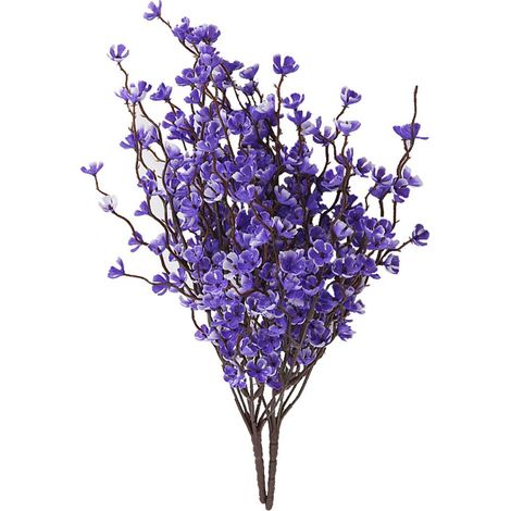 Ornement de Table à fleurs artificielles, fausses fleurs violettes, pour la maison, le bureau, pour une fête de mariage (1/5)