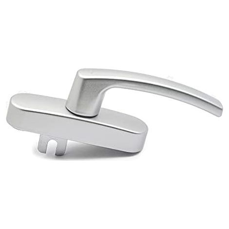 Fenstergriff aus PVC mit Verriegelungsmechanismus. Tür- und Fenstergriff aus PVC, abschließbares Aluminium, Schaltgabel, mehrfarbiger Bügel (3001) (1/5)