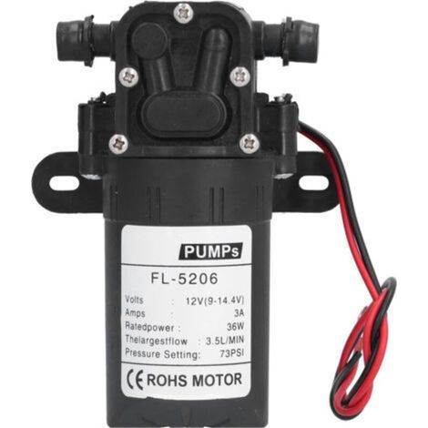 Pompe à diaphragme à Tube droit DC12V 36W 73PSI pulvérisateur électrique agricole accessoire de pompe à eau DC (1/4)