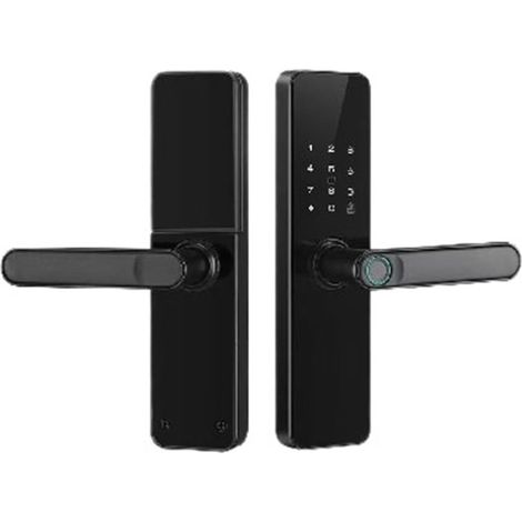 Serrure de Porte Intelligente, Serrure Intelligente, biométrique, Empreintes digitales, accès sans clé, Mot de Passe, Carte IC, Smartlife(60-70) (1/5)