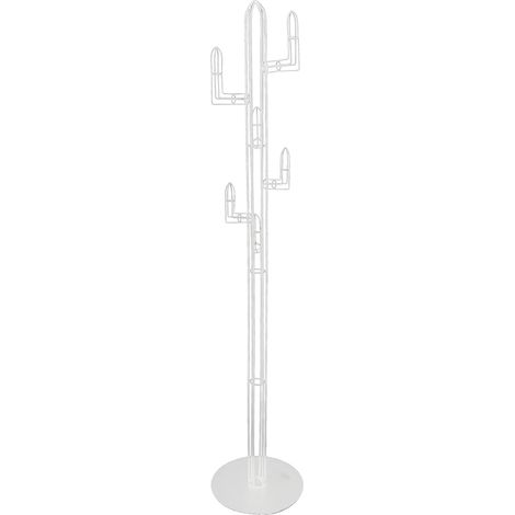 porte manteau cactus blanc design en métal pour entrée moderne - blanc pur mat (1/3)