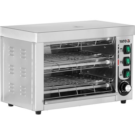 Gastro Salamander, Ofen, Quarzgrill, Überbackgerät 3000W 490x300x330mm