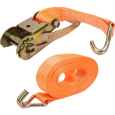 Tendeur à cliquet pour sangle d'arrimage de chargement, en polyester et acier allié, outil à main, 5 cm x 10 m (1/5)