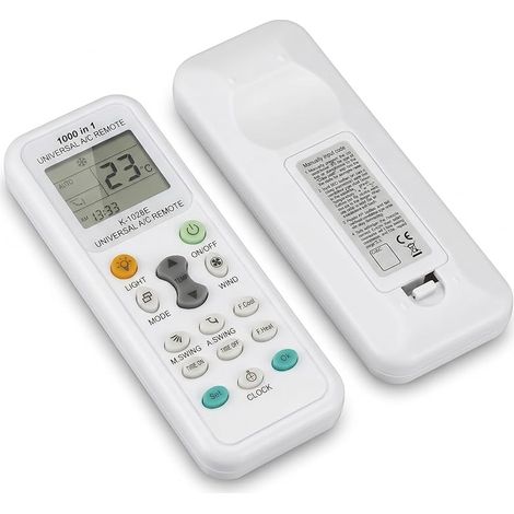 Télécommande Universelle pour Climatiseur Compatible avec LG, Samsung, Daikin, Midea, Toshiba, Hisense, Panasonic - Remplacement Infrarouge Longue Portée pour Climatisation (1/5)