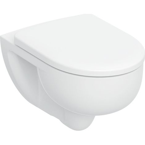 Geberit Renova Pack WC suspendu - 54x35,5cm - fond profond - sans bride - TurboFlush - abattant softclose et quickrelease - blanc brillant (1/3)