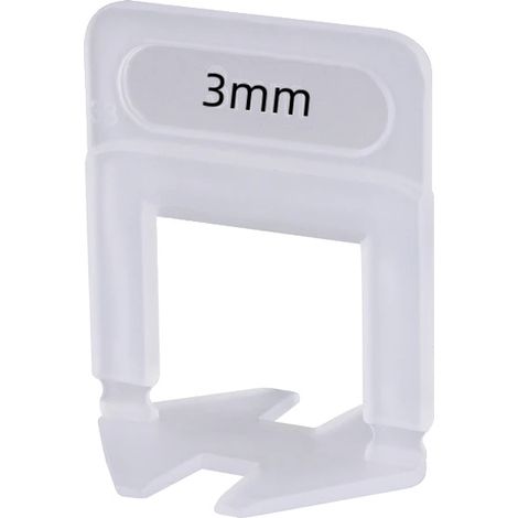 Clips niveladores de baldosas, 1000 unidades, garantizan un espaciado uniforme, estándar 3 mm, 1200 unidades (1/2)
