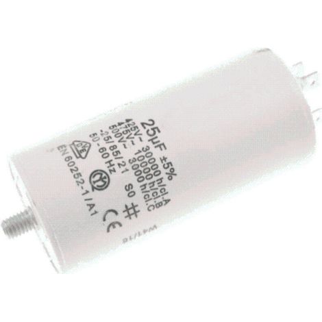 Condensateur 25µF pour nettoyeurs haute pression Assure performance optimale Compatible modèle NILFISK 128500636