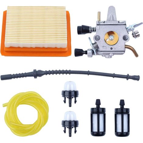 Kit d'amorce carburateur, ampoule d'amorçage, filtre à air, ligne de carburant pour débroussailleuse STIHL FS120 FS200 FS020 FS202 TS200 FS250 FS300 FS350 (1/5)