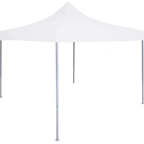 Tente de Réception Pliable 3x3cm Blanc Acier - Chapiteau Événement Jardin-x (1/5)
