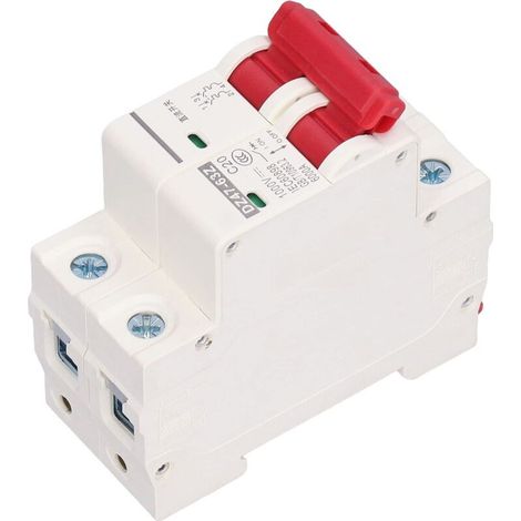 Disjoncteur DC 1000V Montage Rail DIN Miniature Basse Tension Pour Système Solaire Photovoltaïque Et Alimentation Communication (1/4)