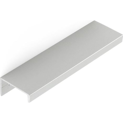 Asa de aluminio con acabado anodizado mate, dimensiones:116x18x32mm y entrepuntos:96mm -