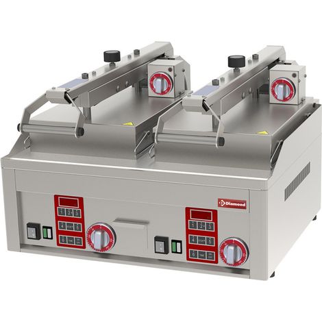 Grill Clam lisse, chromé, 4x 230/1V - Diamond