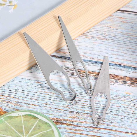 Aiguille à dreadlocks, crochet, outils de coiffure pour tresser les cheveux, argent (1/5)