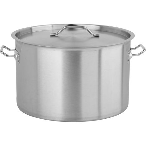 Marmite professionnelle BASSE 38x24cm 27 litres avec couvercle (1/2)