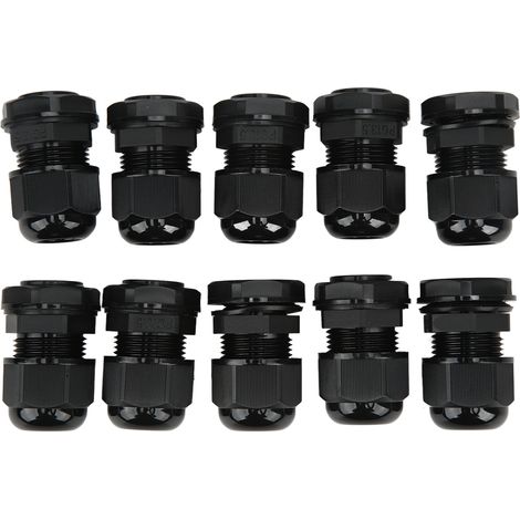 10 pièces/ensemble presse-étoupes étanches, Joints de connecteur de fil en Nylon PA pour armoires électriquesPG13.5B-12 (1/5)