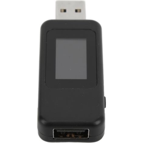 Détection de l'alimentation USB, lecture directe, affichage facile, fonction de stockage hors tension, analyseur de puissance noir