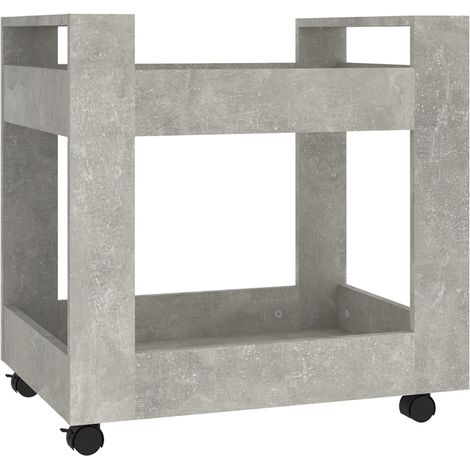 Chariot de bureau Gris béton 60x45x60 cm Bois d'ingénierie (1/5)