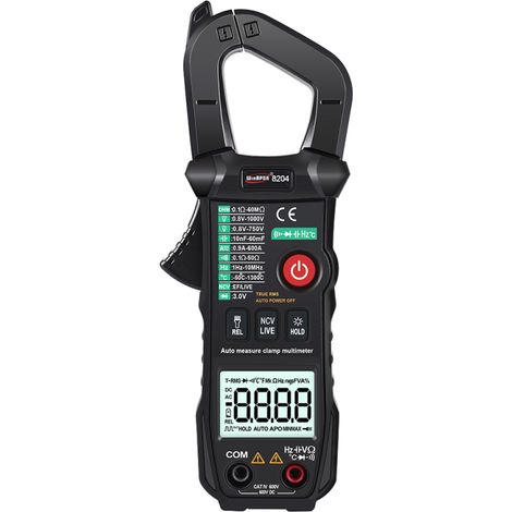 Pince multimètre AC DC : mesure intelligente de la tension AC DC, maintien des données (1/5)