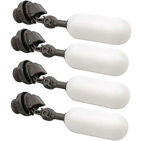 Lot de 4 flotteurs de 19 mm (3/4 pouce) avec bras réglable pour réservoir d'eau et piscine. (1/5)