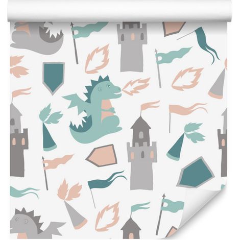 Papier peint dragons de conte de fées pour salon et chambre 50x1000 cm (1/5)