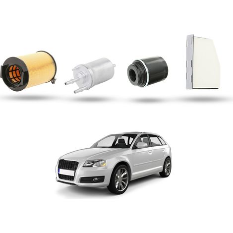 Kit Tagliando 4 filtri compatibile con Audi A3 II (8P1,8PA) 1.2 tfsi 77kw 2009 (1/5)
