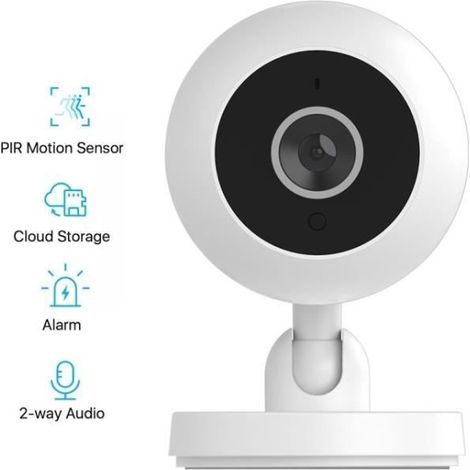 Caméra de Sécurité A2 HD 480P Caméra de vidéo Surveillance sans fil WiFi Rotation à 360 degrés, contrôle du téléphone portable (1/4)