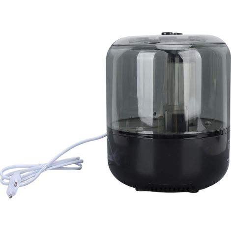 Humidificateur silencieux de bureau à double pulvérisation réglable, grande capacité 3 L, pour bureau ou chambre, prise UE 110-220 V, noir (1/5)