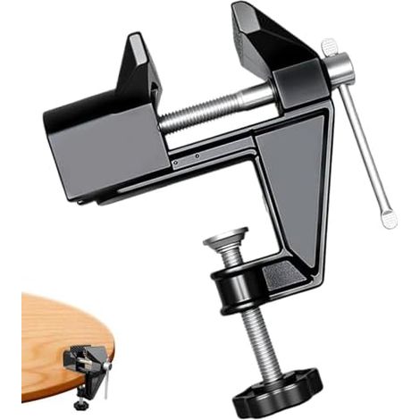 Étau de table multifonctionnel et réglable Mini étau pour les amateurs, les bricoleurs, les réparations, l'atelier, le travail du bois et des métaux (1/5)