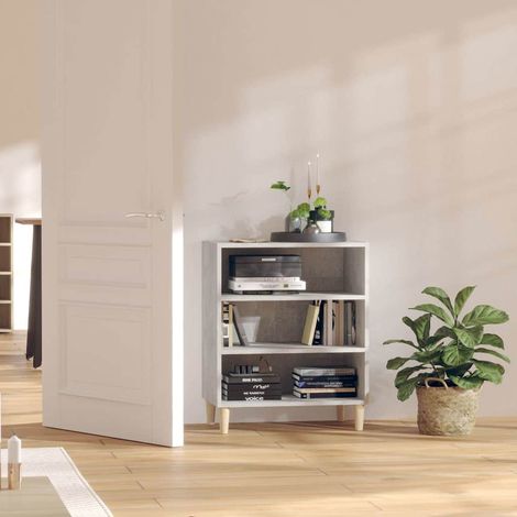 Buffet - Armoire de rangement Enfilade Gris béton 57x35x70 cm Aggloméré BV192851 - BonneVie (1/5)