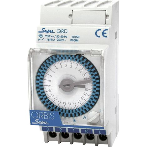 Interruptor horario Orbis SUPRA QRD con cavidad de 2,5 módulos OB290232N (1/2)