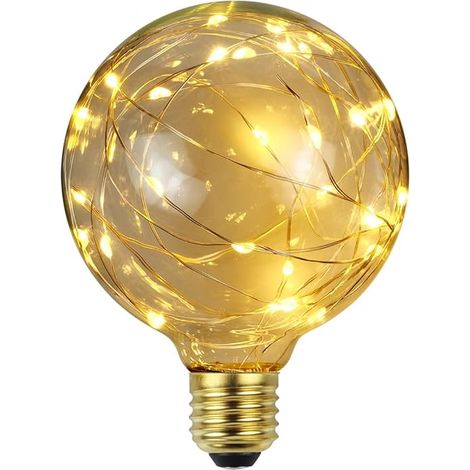 Ampoule Vintage RGB Feu D'artifice Edison Ampoule G95 3W 220/240V E27 (1/5)