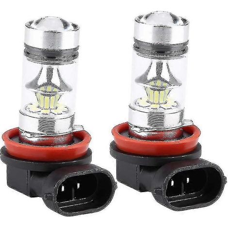 Kit de 2 ampoules LED H8/H9/H11 6000K blanc pur 100W pour phares antibrouillard et feux de route. (1/5)