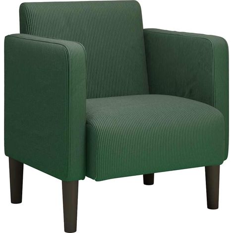 Canapé-chaise accoudoirs，Sofa pour Salon，Banquette vert jungle 54 cm tissu velours côtelé CFW781948 (1/5)