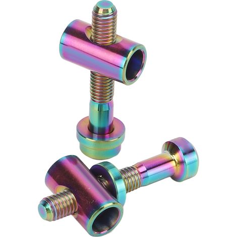 Stück RISK Titan-Fahrradsattelstützenschrauben M5x30mm, Regenbogen-Sattelstützenbefestigung (1/5)
