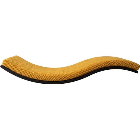 Katzenregal aus Holz, Wave, 95 cm, links, Senfgelb (1/5)