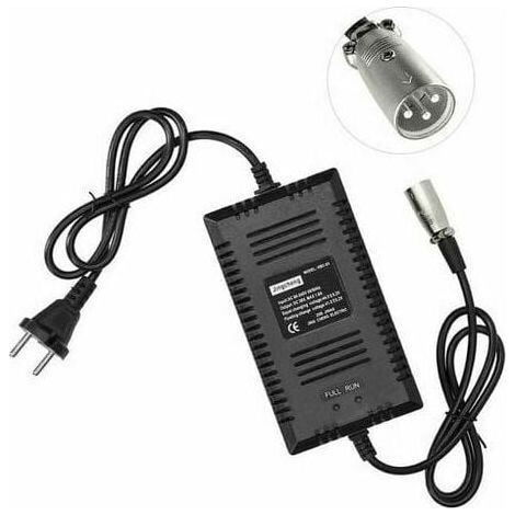 36-V-Akkuladegerät: Automatische Abschaltung nach Ladevorgang, schnelle Ladezeit. Geeignet für Elektroroller, Fahrräder usw. (1/5)