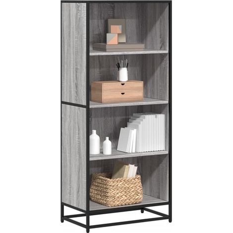 Bücherregal Grau Sonoma 60x35x139 cm Holzwerkstoff (1/5)